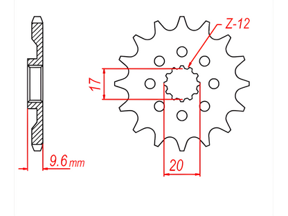 JT Sprockets Mini Steel 428 Front Sprocket