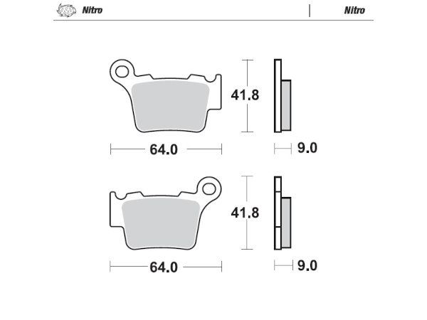 Moto Master Mini Nitro Brake Pads 65cc - Brakes - mx4ever