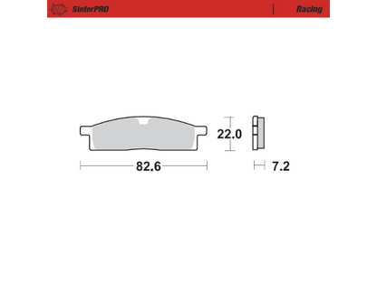 Moto Master Mini Racing Brake Pads 65cc - Brakes - mx4ever