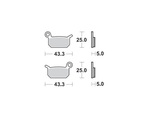 Moto Master Mini Racing Brake Pads - Brakes - mx4ever